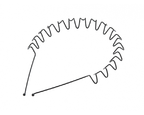 Обруч для волос зиг-заг зубцы F-139