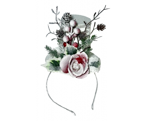 Новорічна шляпка-обруч G-278